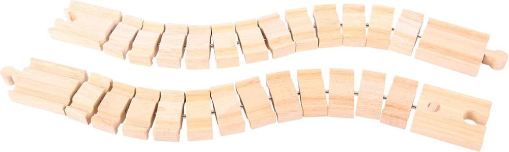 Bigjigs houten rails - flexibel, 2st.