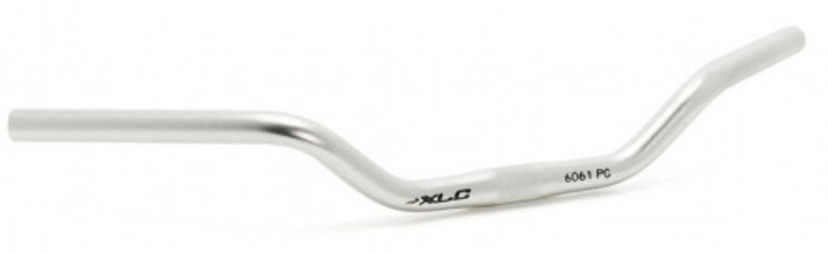 Xlc hb-c03 fietsstuur - trekking - riserbar - aluminium - mat zilver - 600mm - 25,4mm - 50mm