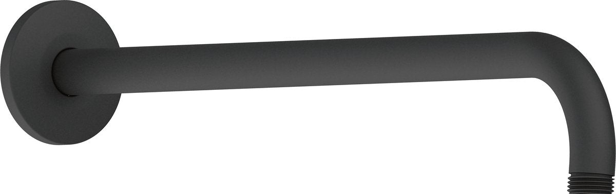 Duravit douchearm 41 cm wandmontage rond metaal zwart mat – regendouche arm universeel 1 2 aansluiting