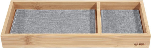 Sigel pennenbak eye style bamboe 245x109x25mm met inlay