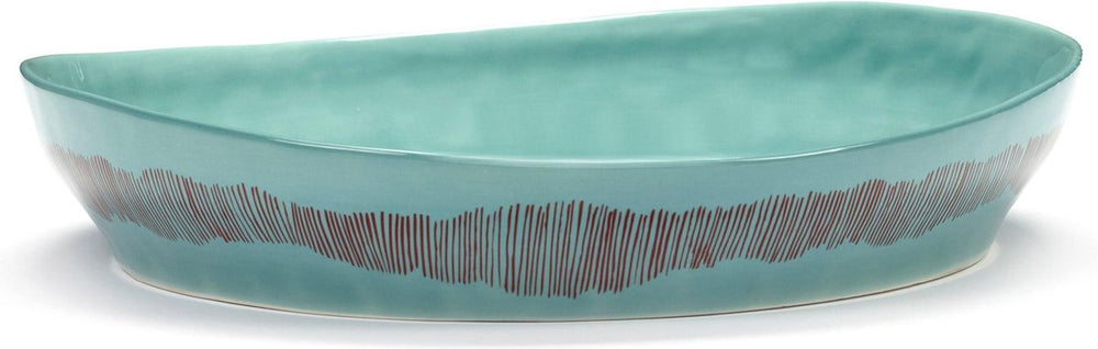 Serax - ottolenghi feast - serveerkom s - azurblauw rood - 30 ø