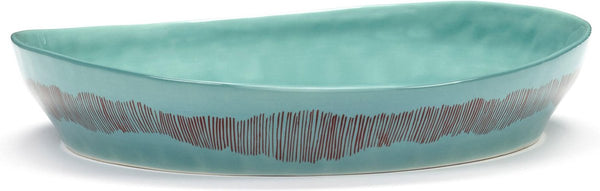 Serax - ottolenghi feast - serveerkom s - azurblauw rood - 30 ø
