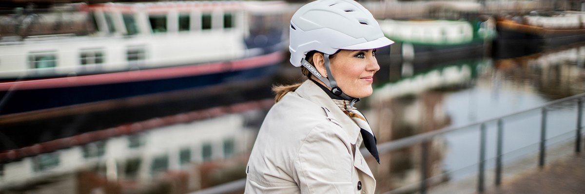 Casque Polisport E'City blanc crème M 55-58cm Speed ​​​​Pedelec
