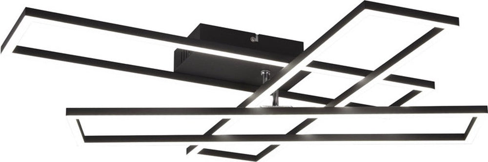 Rl live your light reality corso - plafondlamp - zwart mat - incl. 1x smd 36w