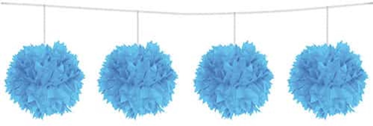 Folat - pompom garland light blue