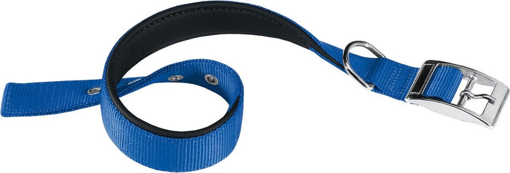 Ferplast hondenhalsband daytona 45 x 2,5 cm staal nylon blauw