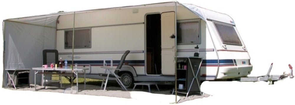 Eurotrail schuifluifel caravan 700 x 240 cm polyester grijs