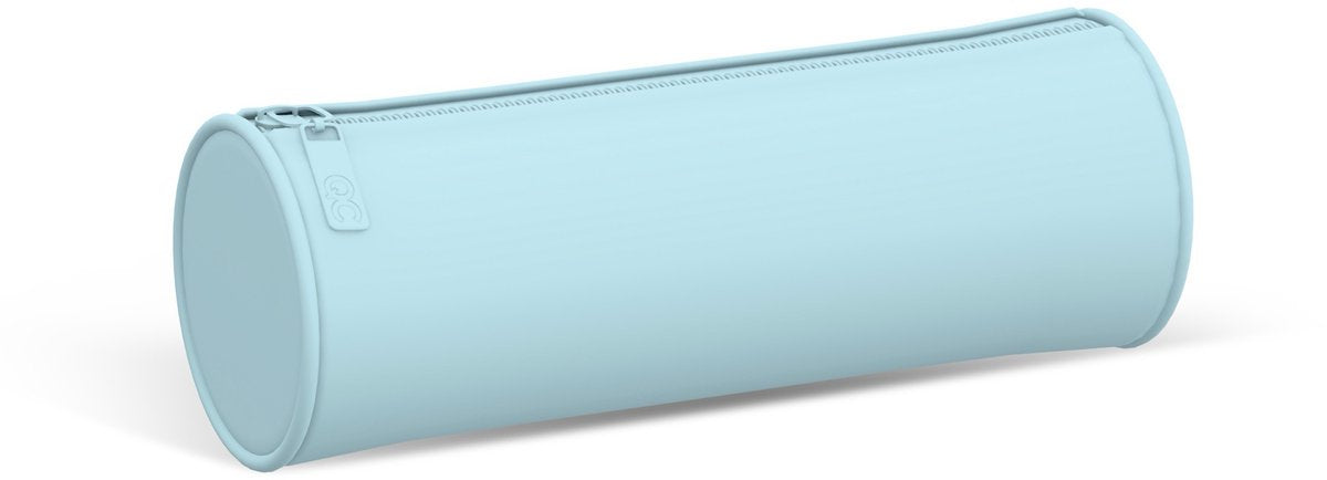 Qc colour blauwe pennenzak - rond - 21cm