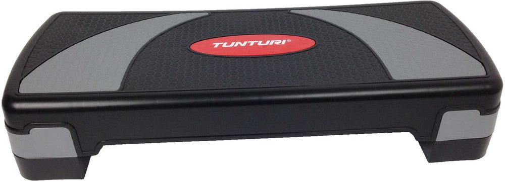 Tunturi aerobic step compact - fitness step verstelbaar - aerobics stepper - zwart - incl. gratis fitness app