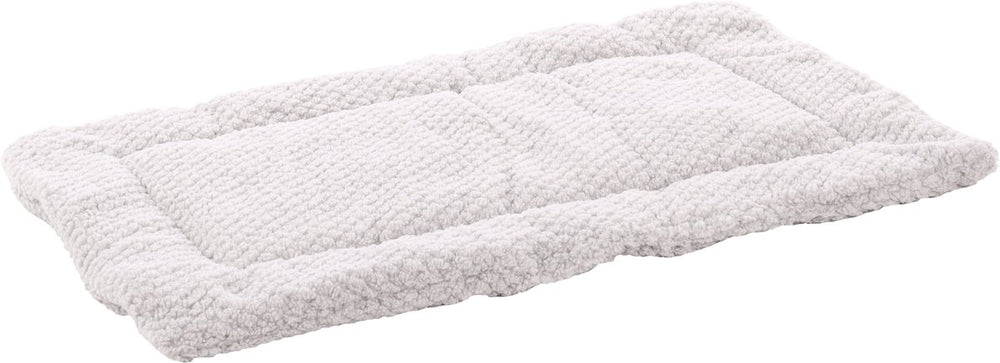 Flamingo hondenkussen – benchkussen – hondenkussen 85 x 51 cm – geschikt voor hondenbench en kattenkussen – jacquard rechthoekig grijs