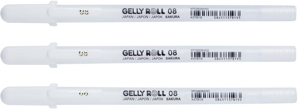 Sakura basic set 3 gelpennen zuiver wit medium