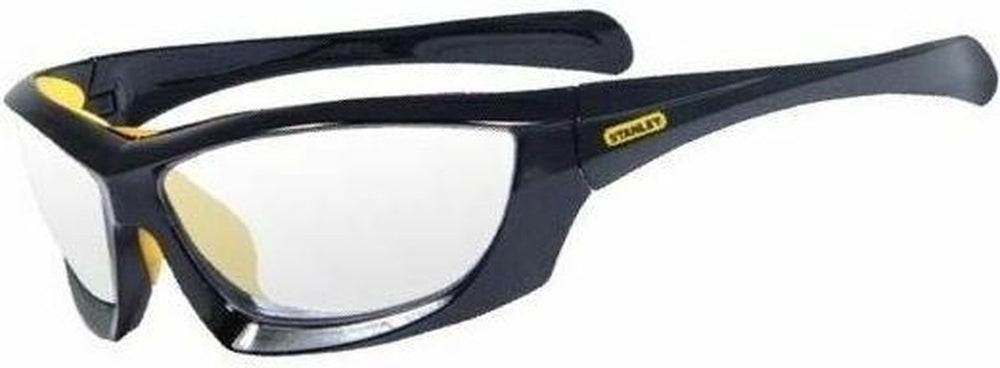 Stanley full frame safety glasses sy180-9d eu veiligheidsbril zwart din en 166