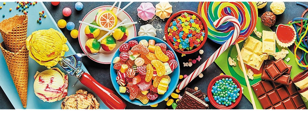 Trefl legpuzzel sweet delights 1000 stukjes panorama karton.