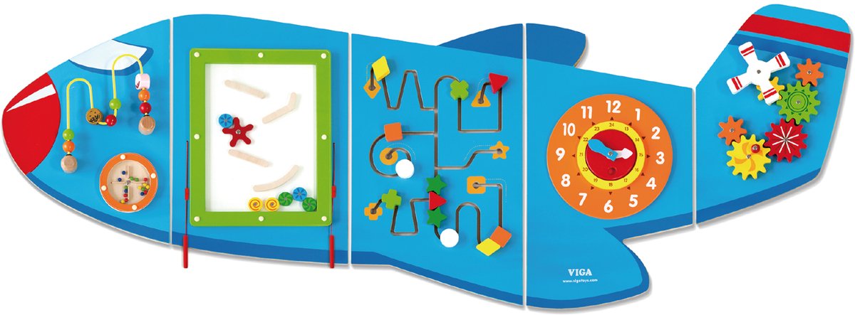 Vigatoys viga toys® vliegtuig wandspel - toys
