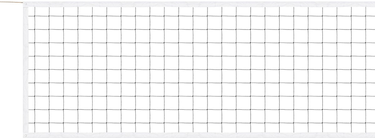 Avento volleybalnet - 9.5 x 1 m - met staaldraad - sportnet - maas 10 cm