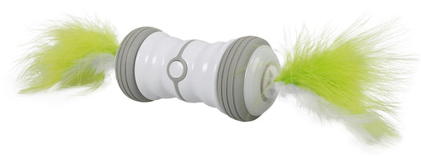 Ebi - speelgoed voor dieren - kat - double spinner 13x6x6cm wit groen - 1st