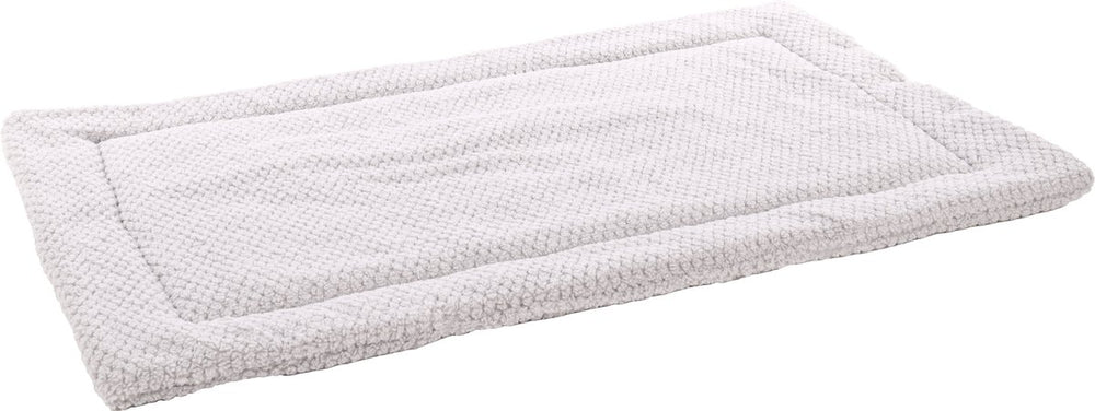 Flamingo hondenkussen – benchkussen – hondenkussen 116 x 69 cm – geschikt voor hondenbench en kattenkussen – jacquard rechthoekig grijs