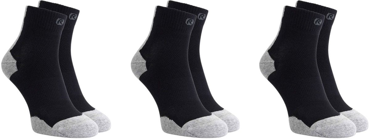 Rogelli core hardloopsokken - 3-pack - zwart grijs - 40 43