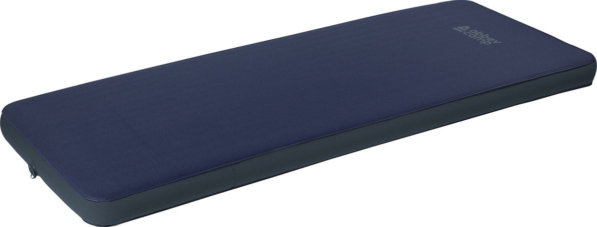 Abbey camp zelf opblazende luxe slaapmatras - 1 p - 198 x 77 x 10 cm - marine