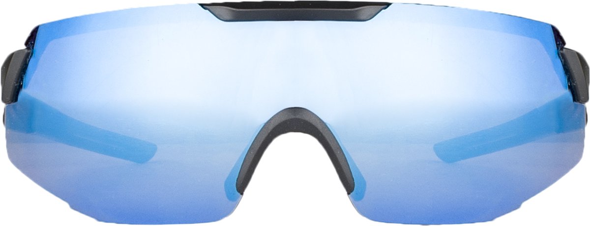 Agu pride hdii sportbril – uv400 bescherming – anti-fog hydrofobe hd-lenzen – incl. 2 extra lenzen – unisex – zwart geel