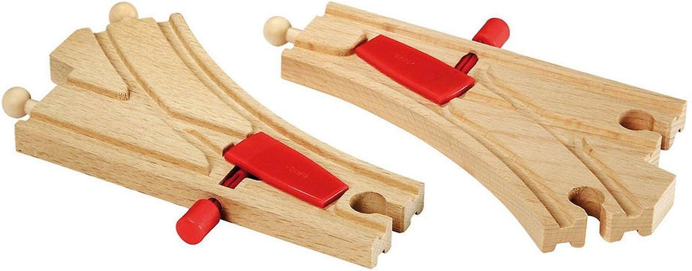 Brio mechanische spoorwissels - trein wissel voor uitbreiding - 33344