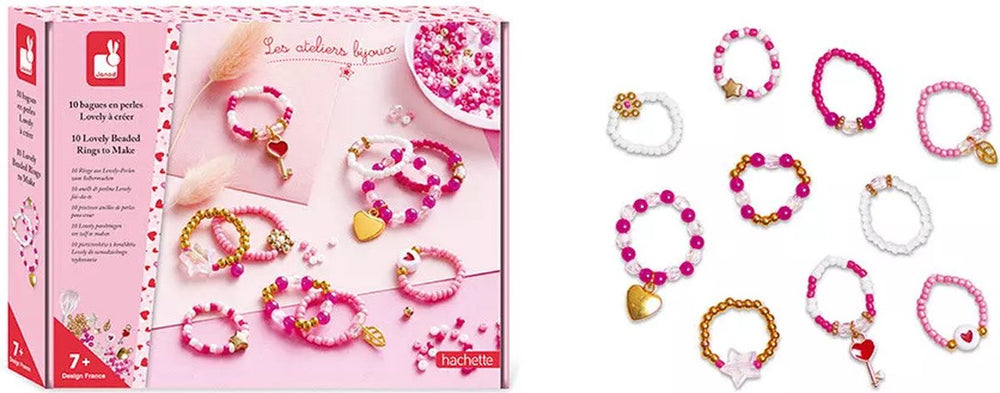 Janod - les ateliers bijoux - 10 parelringen maken set