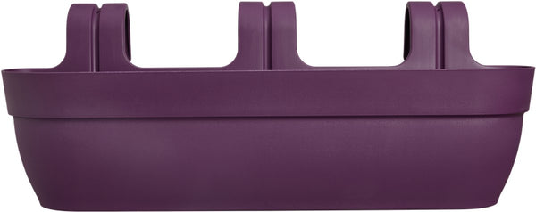 Elho vibia campana easy hanger xxl 70 - plantenbak voor balkon - balkonbak - 100% gerecycled plastic - l69 x b26.8 x h23.7 cm - esdoorn paars
