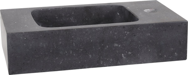 Differnz bombai fonteinbak 40x22x9cm natuursteen zwart