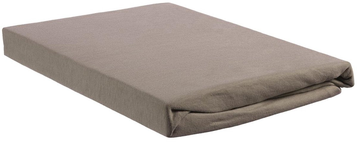 Beddinghouse jersey - topper hoeslaken - 180x200 220 - taupe