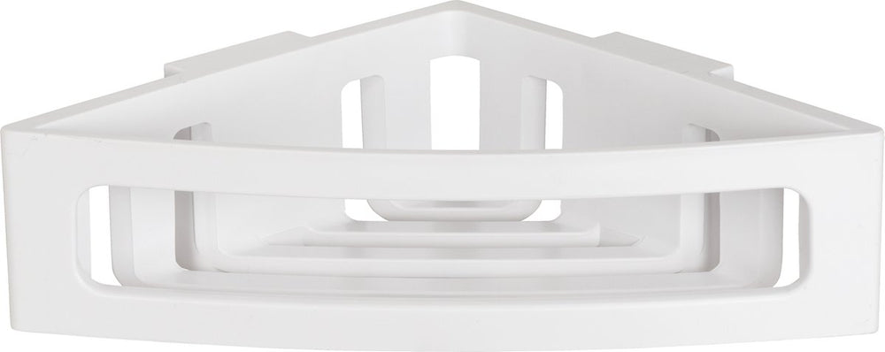 Wenko turbo-loc bralia hoekrek wit mat 35x9cm - doucherek - douchemand - bevestigen zonder boren - zelfklevend
