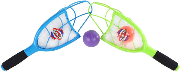 Lobbes vang- en werpspel speelgoed set met 2 ballen voor kinderen.