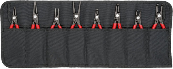 Knipex 00 19 58 v02 precisie-borgveertang set geschikt voor borgringen binnen- en buitenringen 12-25 mm, 19-60 mm 10-25