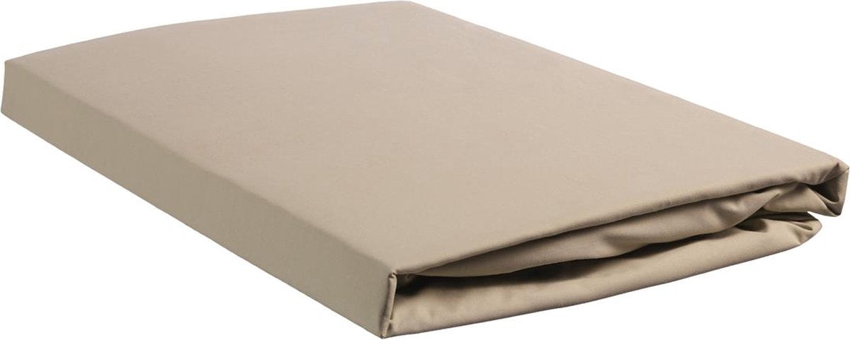 Beddinghouse - percale-katoen - split-topper - hoeslaken - 160x200 cm - zand