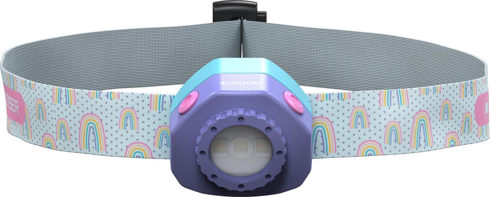 Ledlenser kidled4r paars - hoofdlamp - oplaadbaar - 40 lumen - kindvriendelijk
