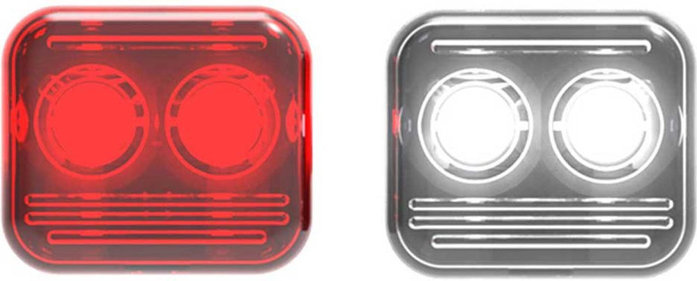 Reelight flash magneet fietsverlichting ams reepower - staal - rood wit - 4 delig - kan aanblijven na stilstand