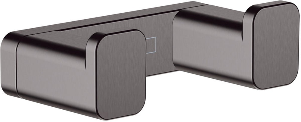 Hansgrohe addstoris q handdoekhaak dubbel - geborsteld zwart chroom (antraciet)