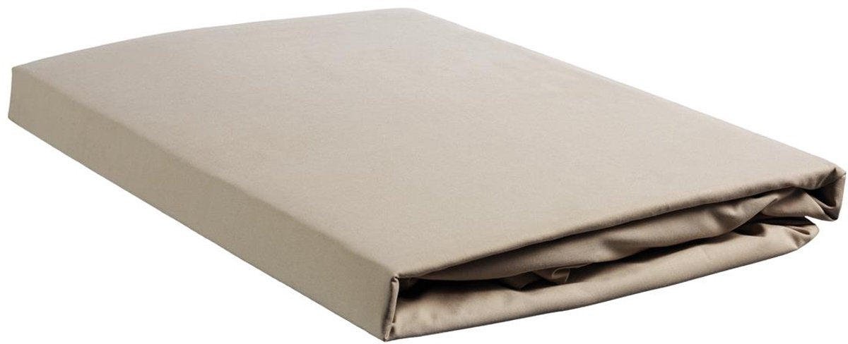 Ambiante - katoen - hoeslaken - 160x220 cm - taupe