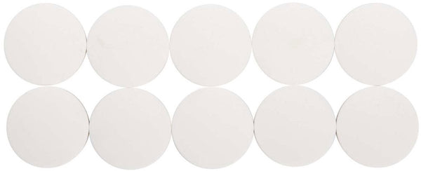 Maul magneet rond 10 stuks 2,5 kg kunststof ferriet bruchsicher erodiert lackiert ø 3.8 x 1.55 cm wit