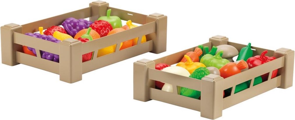 Ecoiffier 100% Chef Fruit van Groenten in Kratje
