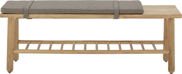 Bloomingville - linde bank - beige - rubberhout