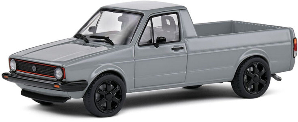 Solido vw caddy mk 1 pick up '82, grijs - 1:43