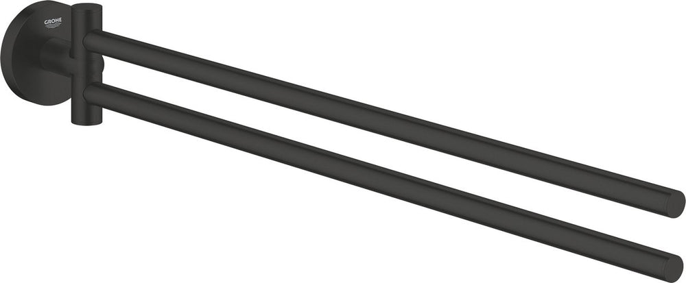 Grohe quickfix start handdoekhouder - 439 mm - draaibaar - matte black