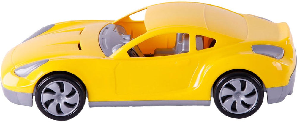 Cavallino raceauto geel, 36cm
