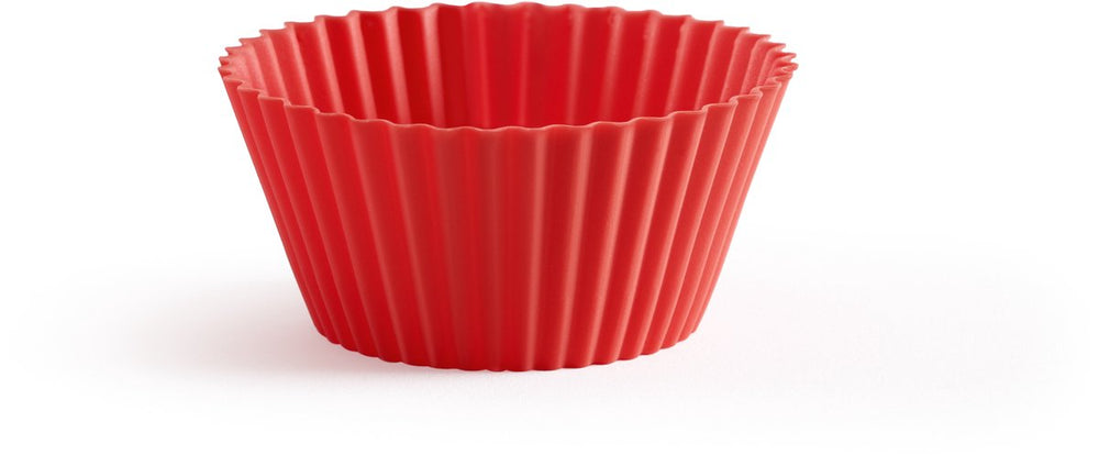 Lékué bakvorm muffins ø 7 cm - set van 12 - siliconen - red