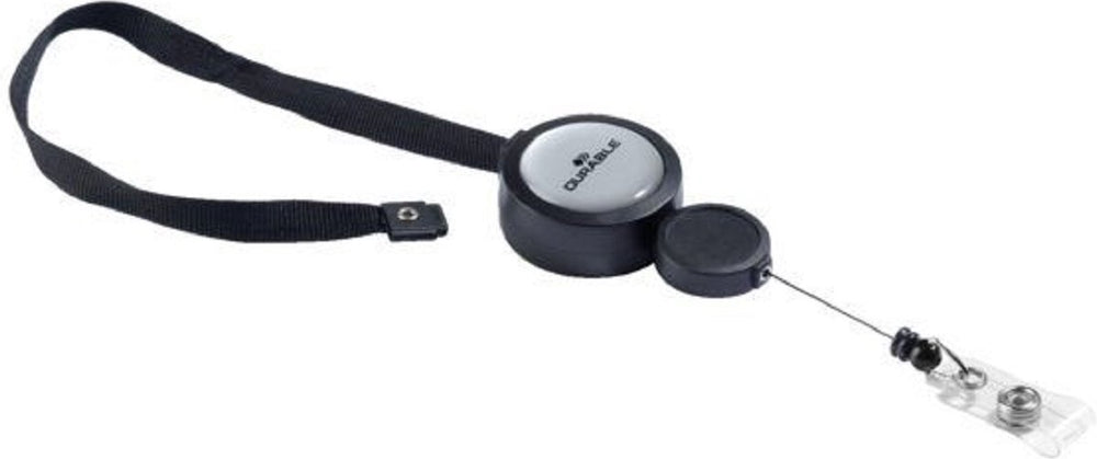 Durable 815258 - afrolmechanisme voor badges - zwart