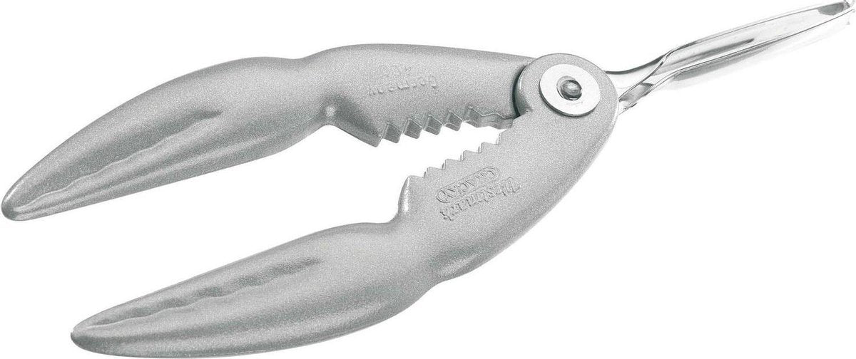Westmark kreeftenkraker met geïntegreerd pincet, aluminium roestvrij staal, lengte: 21,1 cm, cracky-spezial, zilver, 66102270