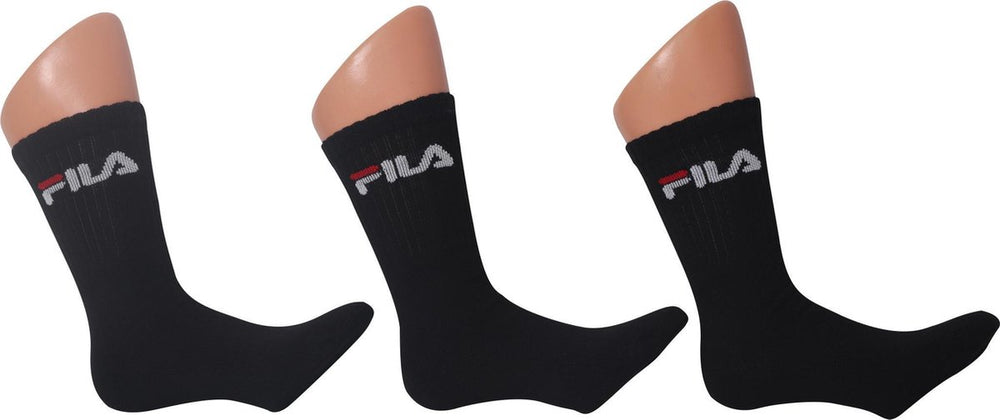 Fila - tennis socks 3-pack - zwarte sportsokken - 39-41 - zwart