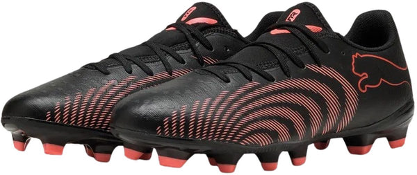 Puma future 9 play fg ag unisex sportschoenen - black-glowing red-strong gray 44.5
