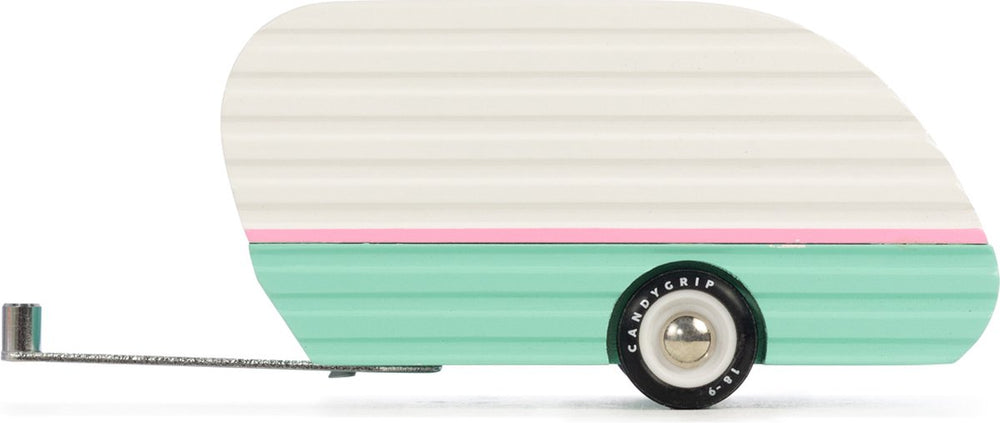 Candylab houten speelgoedauto mojave camper teal - americana collectie.