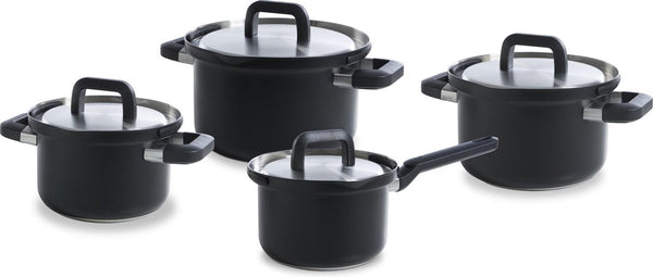 Bk flow cool black rvs pannenset 4-delig
